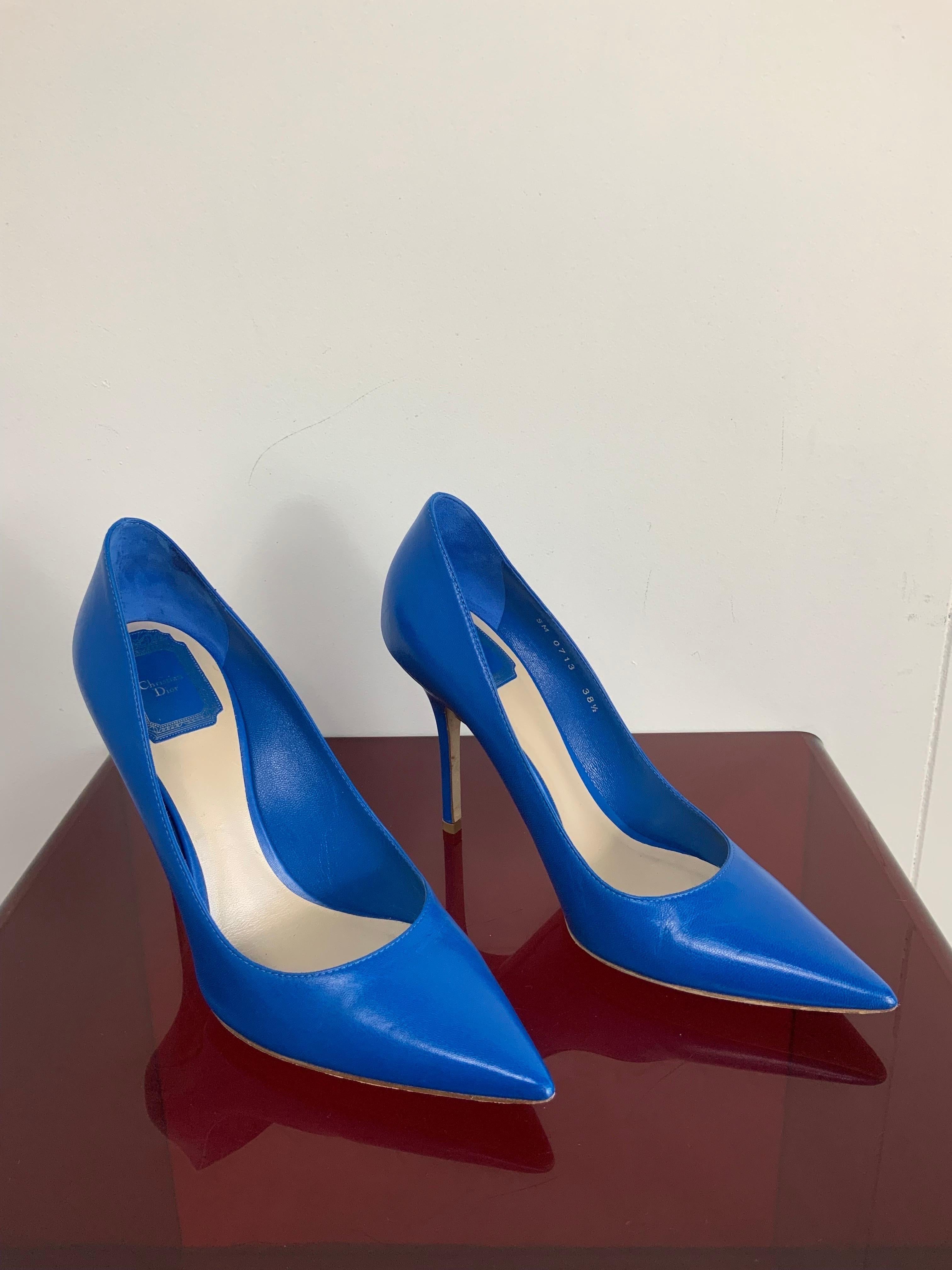 blu dior shoes