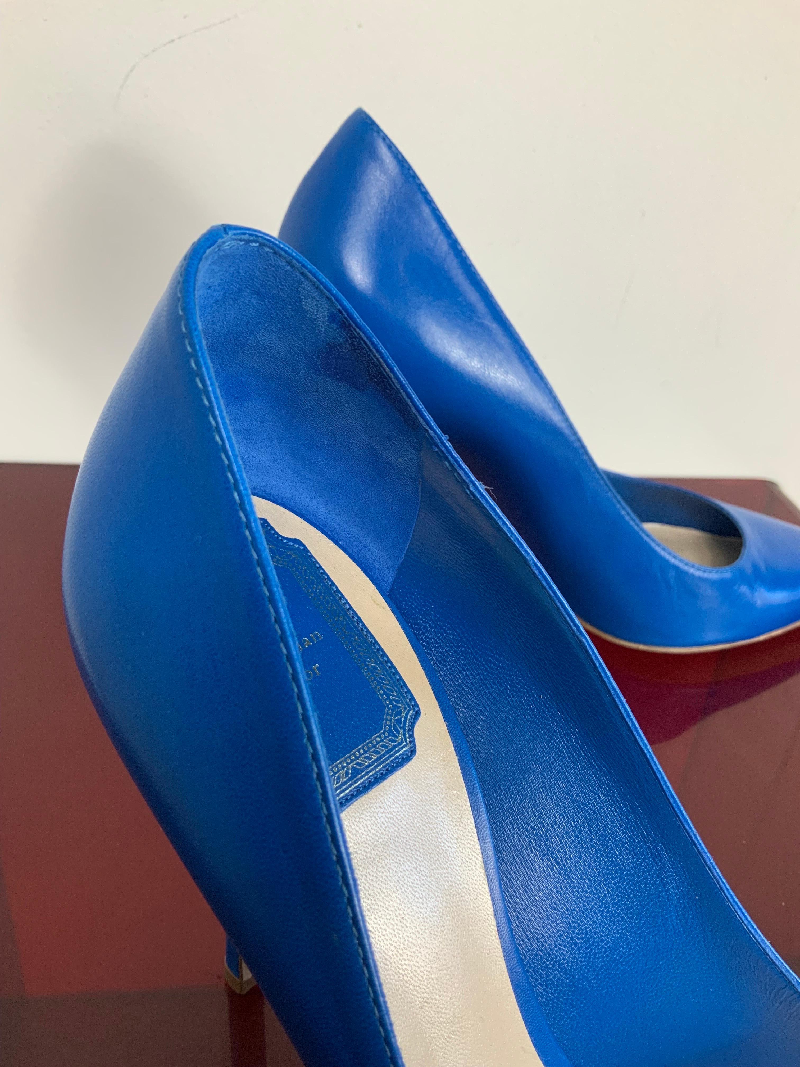 blue stiletto shoes