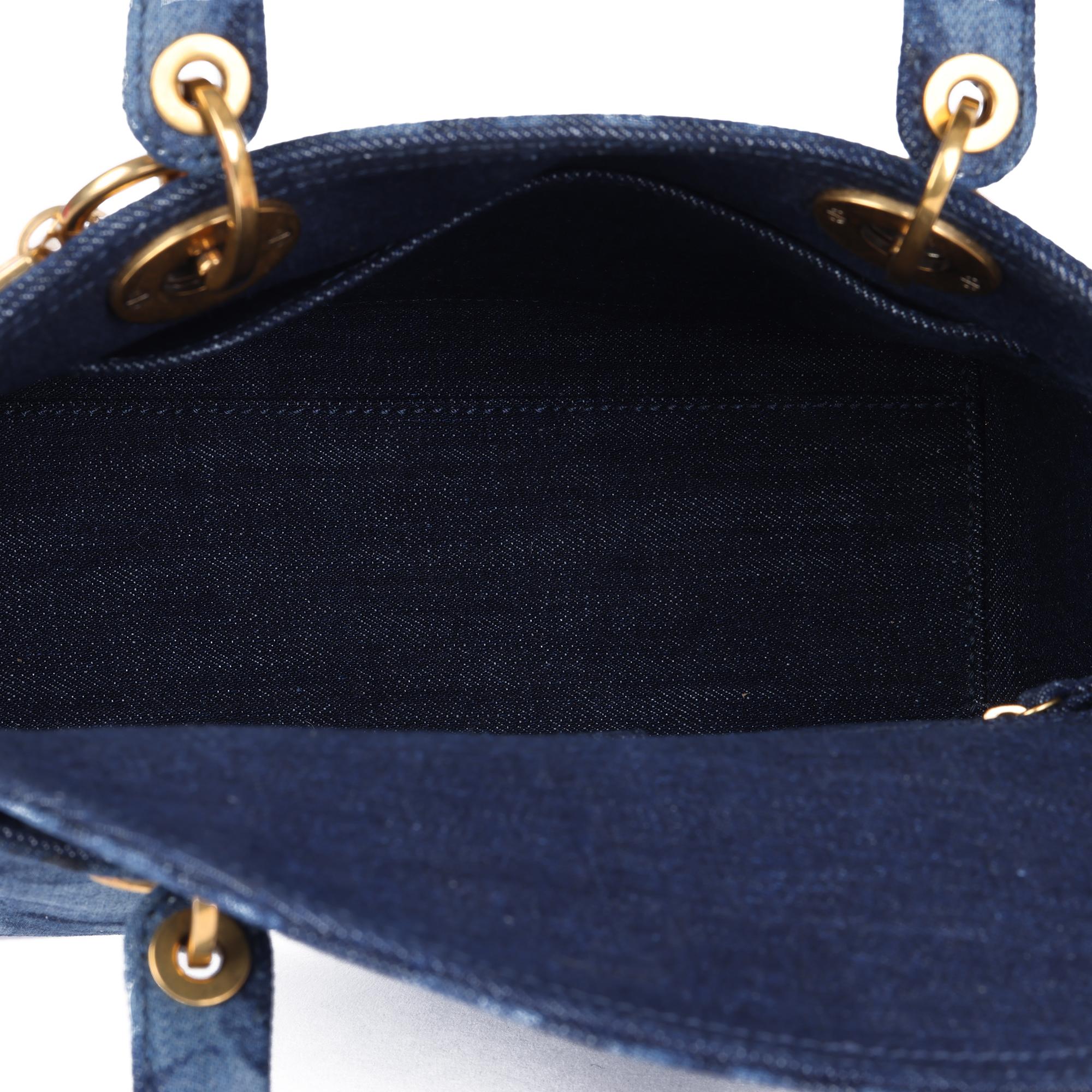 Christian Dior BLUE TIE DYE DENIM KALEIDIORSCOPIC MEDIUM LADY DIOR 1