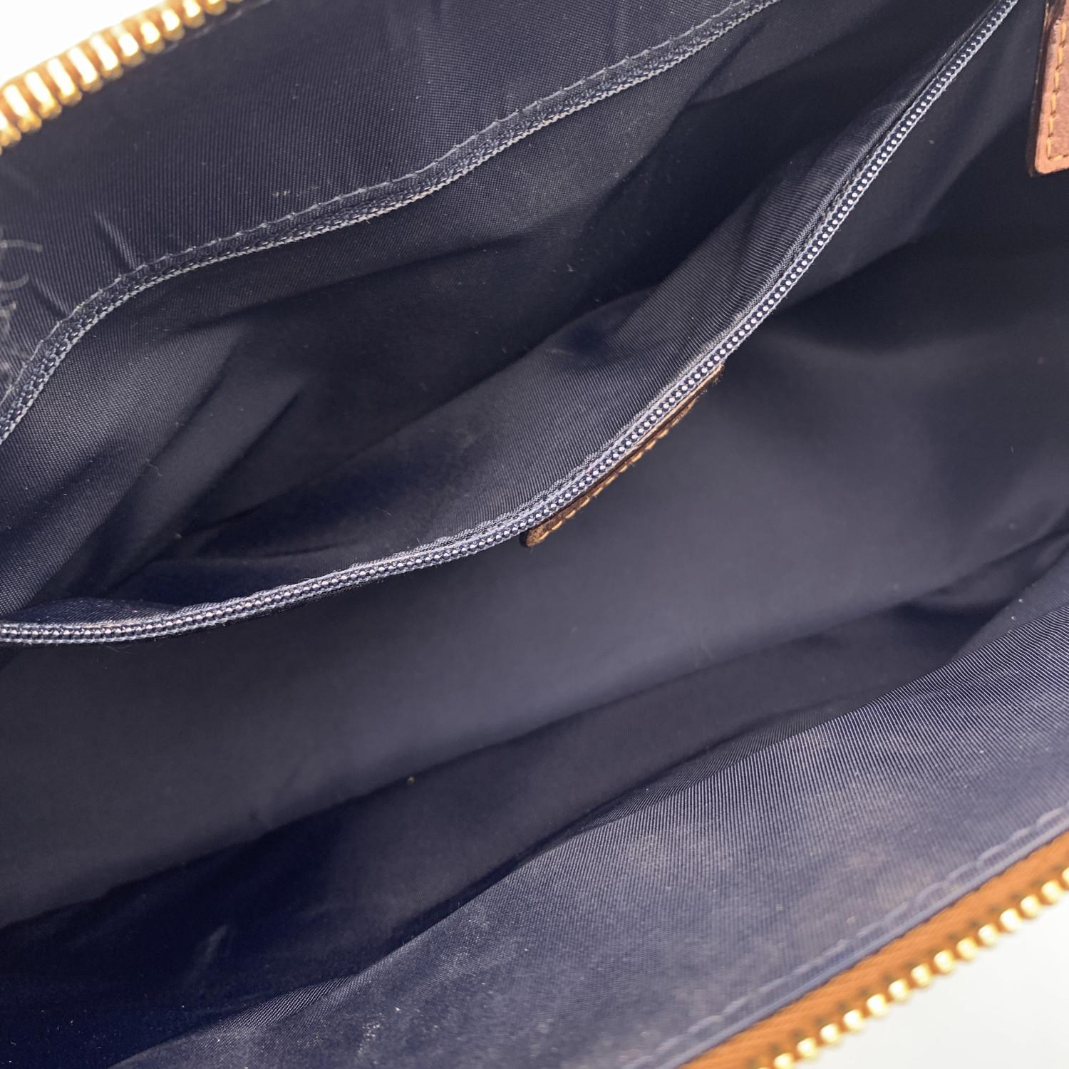 Christian Dior Blaue Trotter Canvas Street Chic Handtasche Umhängetasche 7