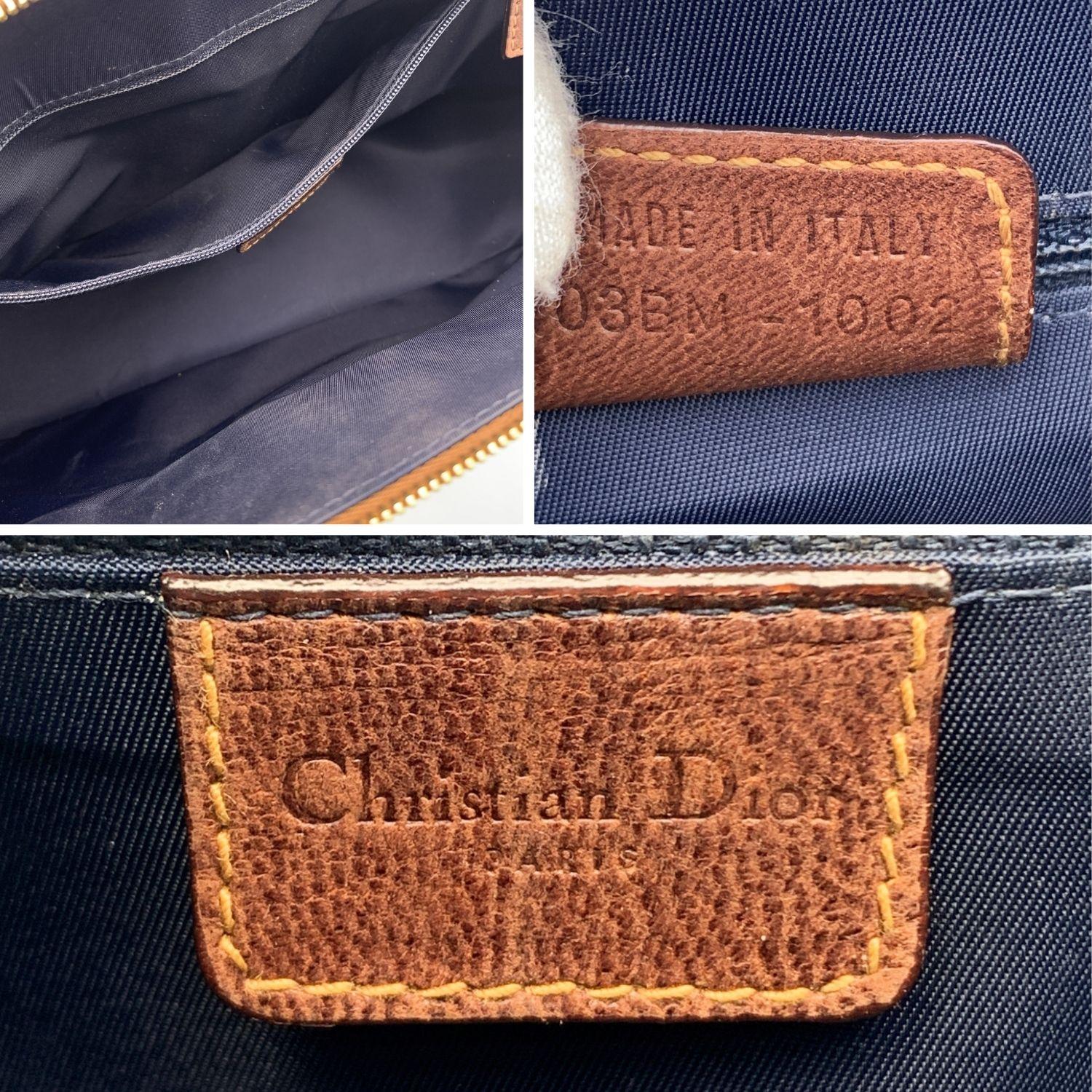 Christian Dior Blaue Trotter Canvas Street Chic Handtasche Umhängetasche 1
