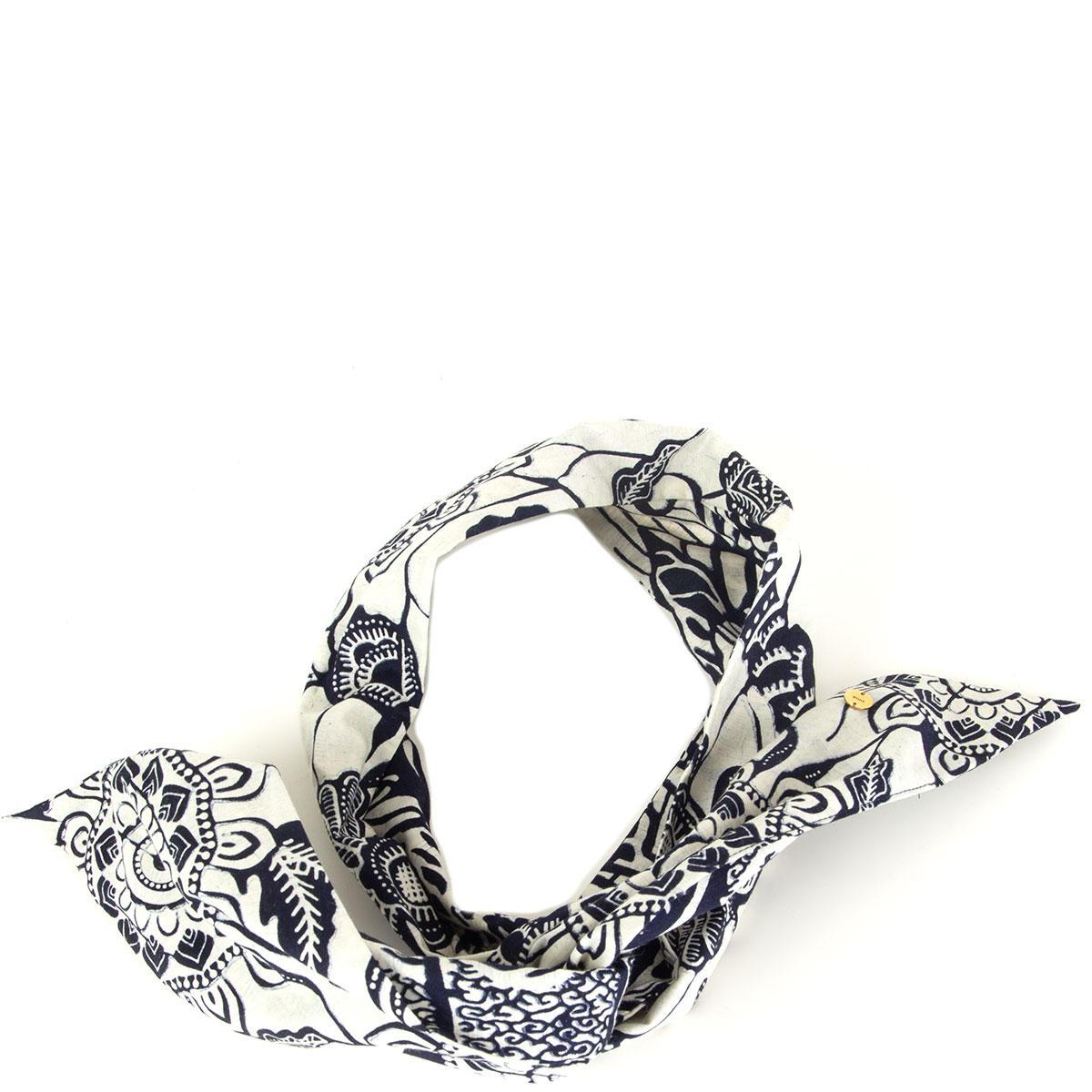 Women's or Men's CHRISTIAN DIOR blue & white 2020 TOILE DE JOUY SAUVAGE & TROPICALIA Headband