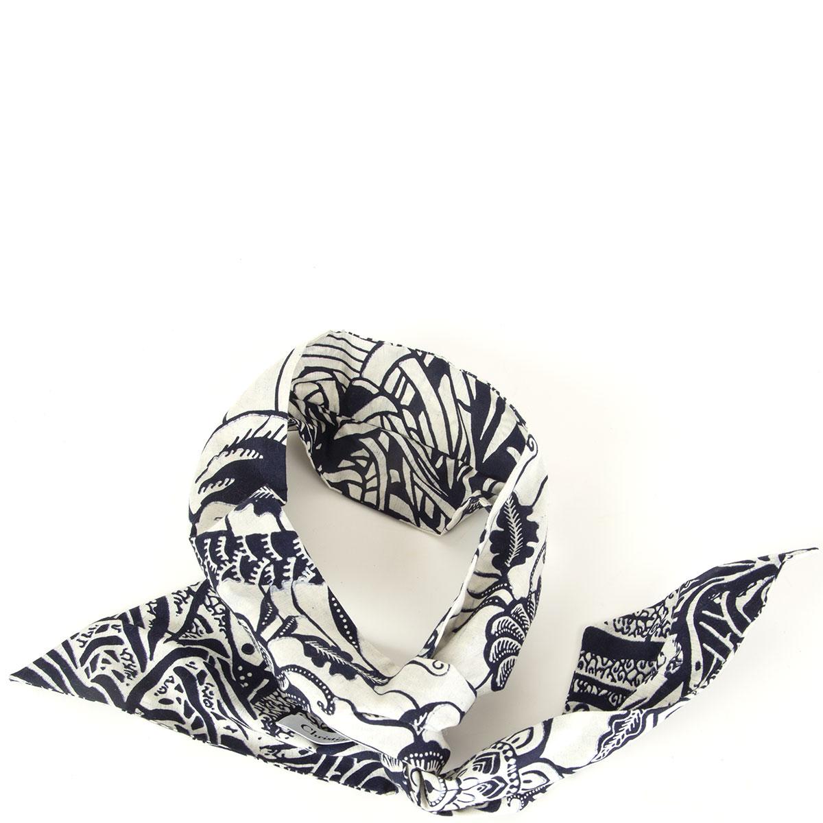 CHRISTIAN DIOR blue & white 2020 TOILE DE JOUY SAUVAGE & TROPICALIA Headband 1
