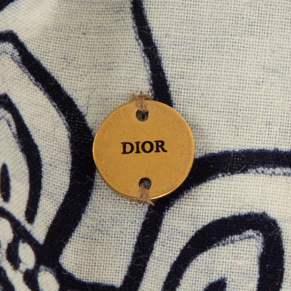 CHRISTIAN DIOR blue & white 2020 TOILE DE JOUY SAUVAGE & TROPICALIA Headband 2