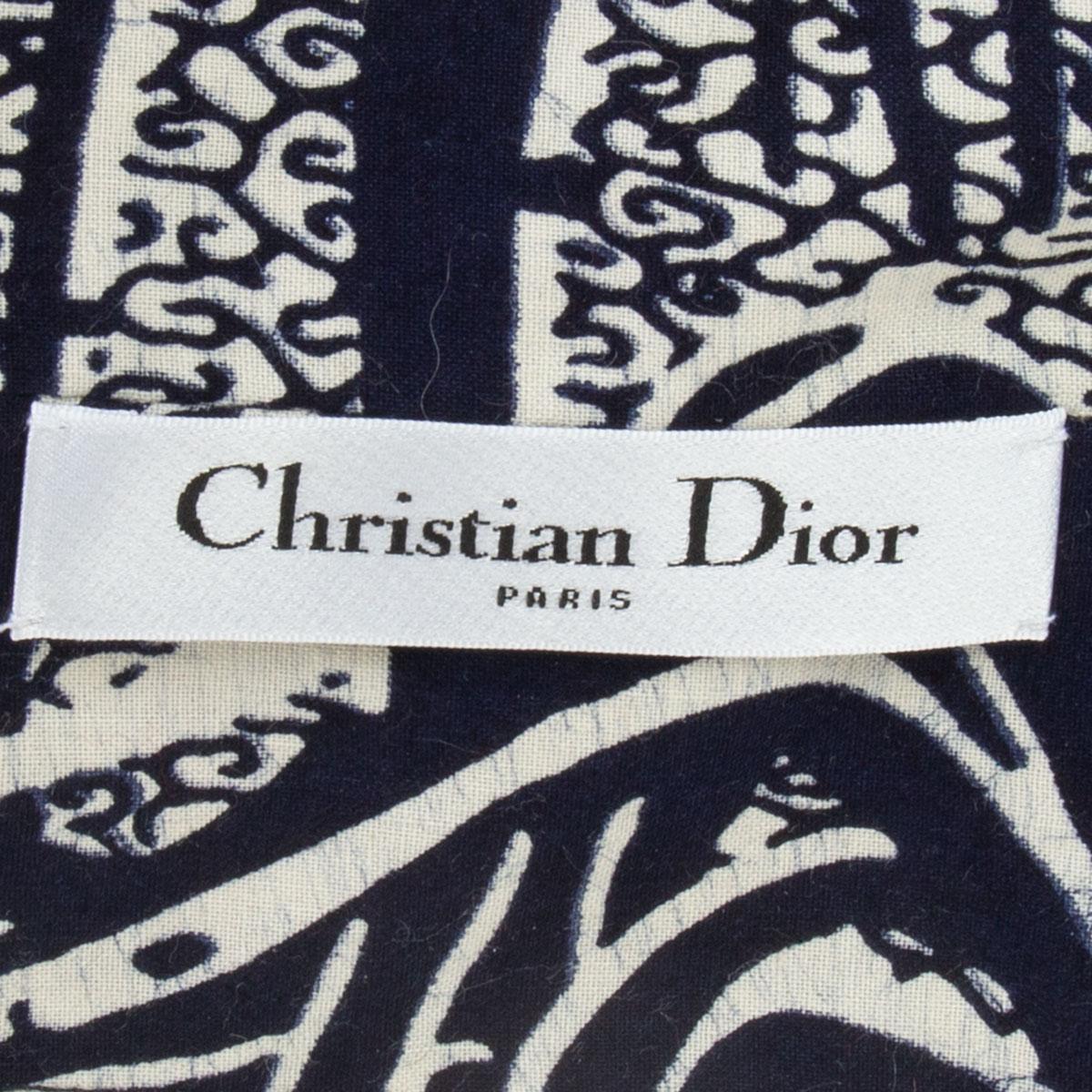 CHRISTIAN DIOR blue & white 2020 TOILE DE JOUY SAUVAGE & TROPICALIA Headband 3