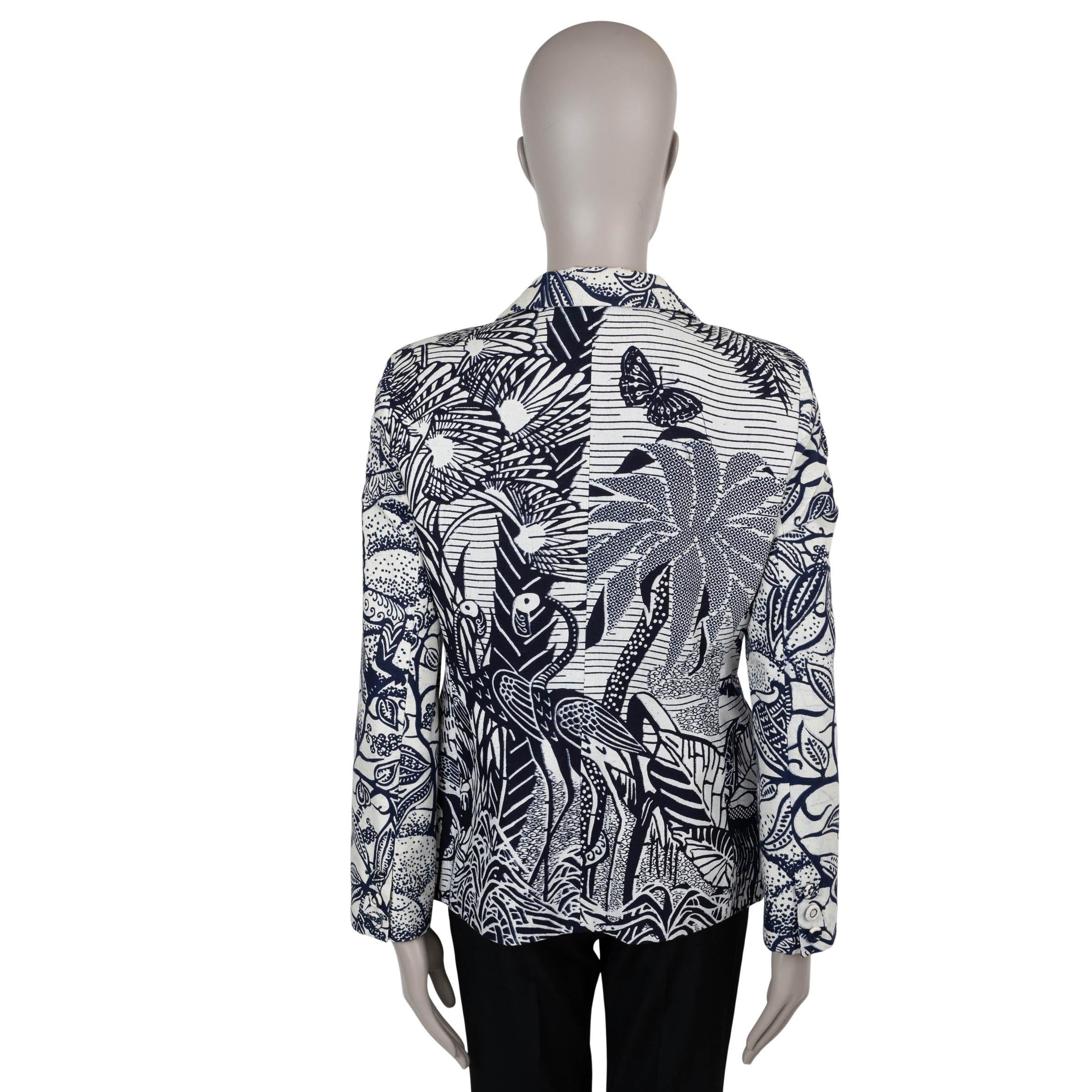 Grigio CHRISTIAN DIOR Giacca T-Bar 2020 LA FROCE in cotone blu e bianco 38 S. White in vendita