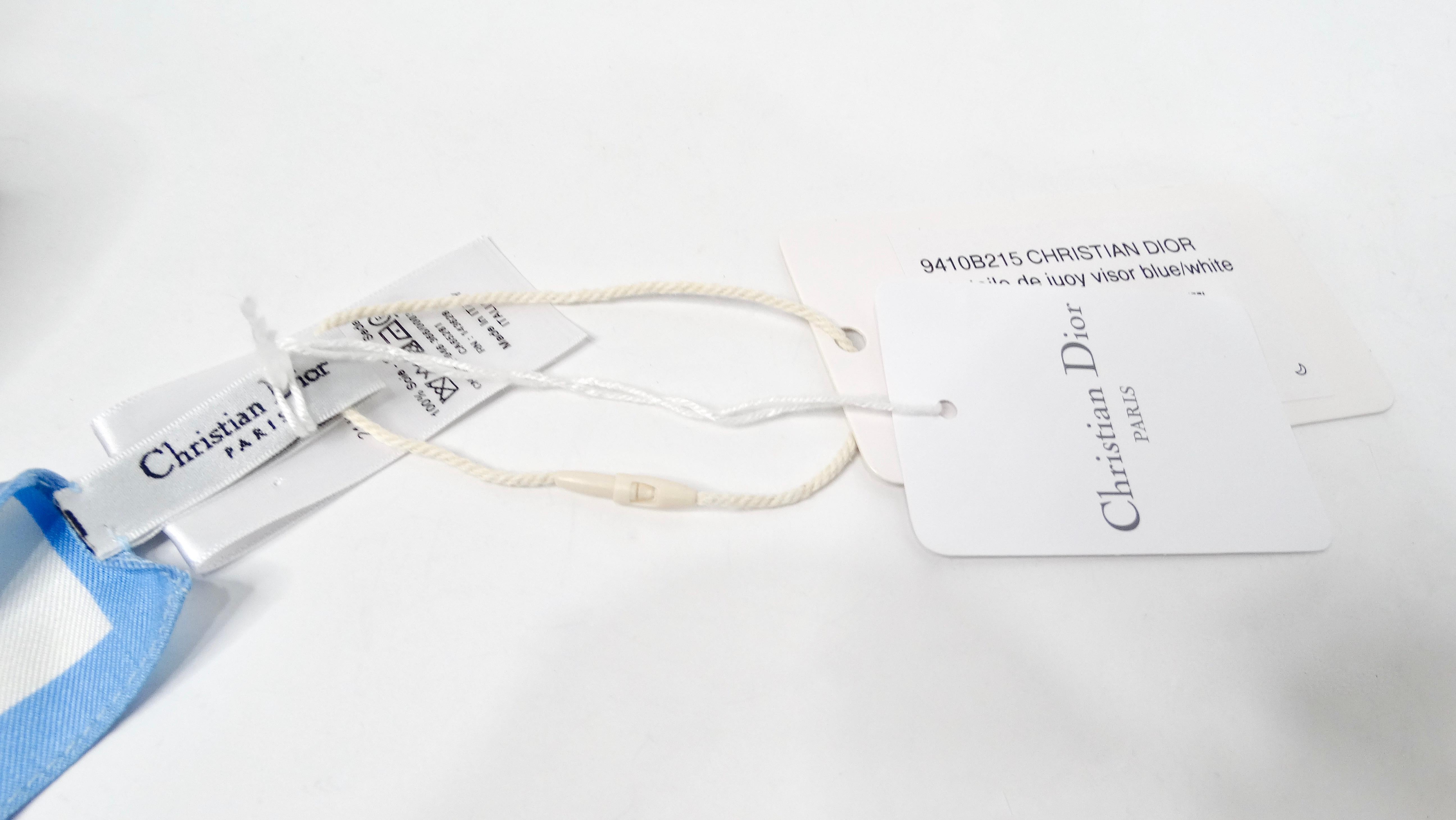 Christian Dior Sciarpa Visiera in seta con stampa 
