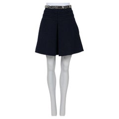 Jupe en laine bleue Christian Dior - Taille FR40 / L