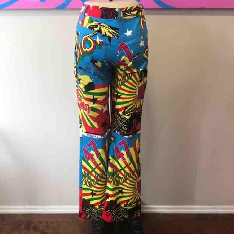 Christian Dior Pantalones Reggae Bob Marley Negro en venta