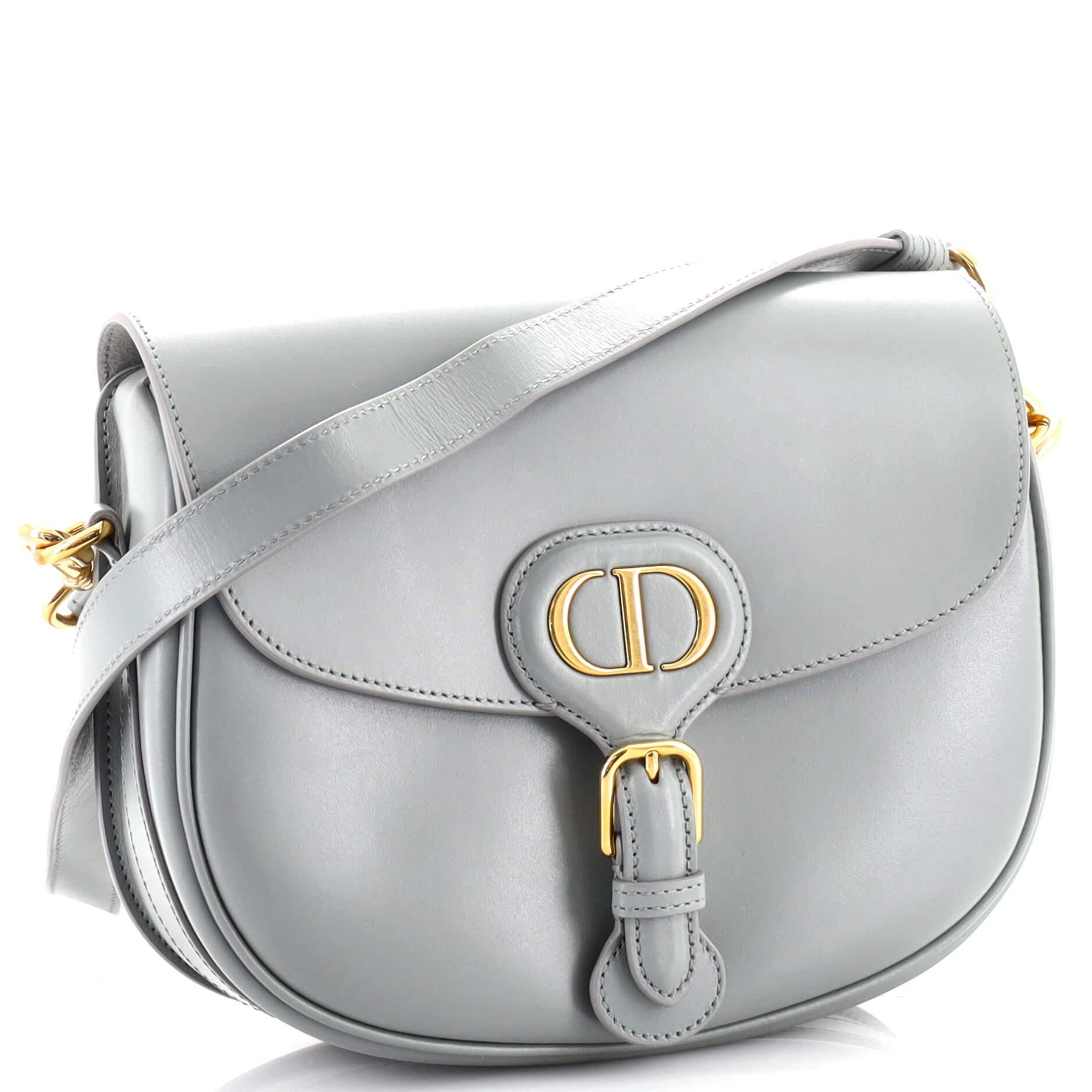 Christian Dior Bobby Flap Bag Leather Medium In Good Condition In NY, NY