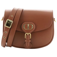 Christian Dior Bobby Flap Bag Leather Medium