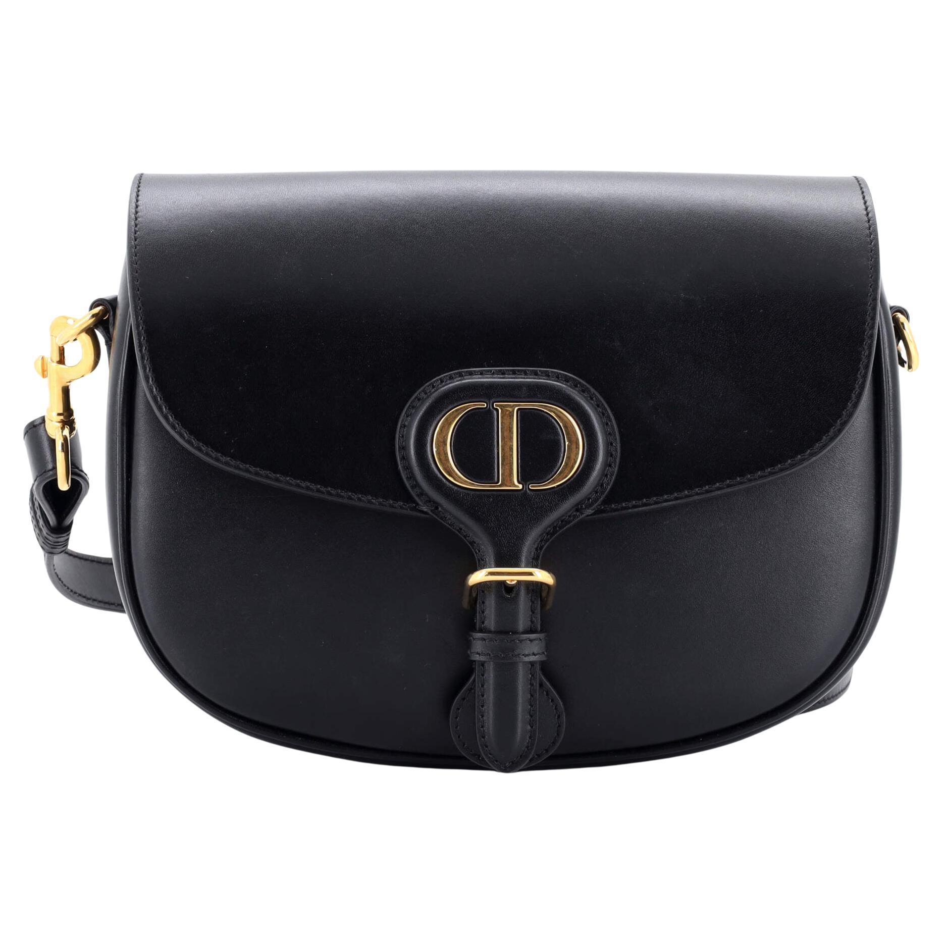 Christian Dior Bobby Flap Bag Leather Medium For Sale