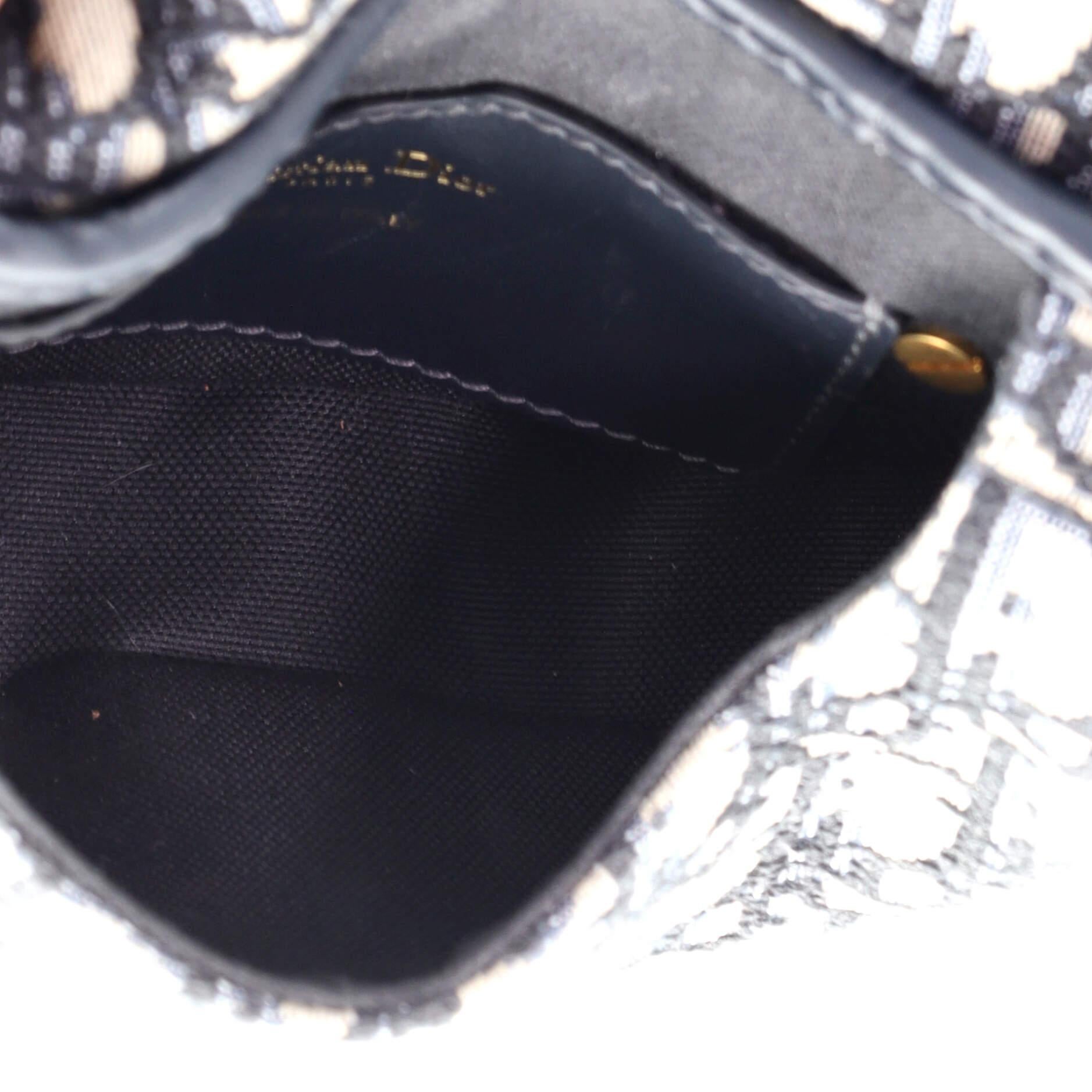 Christian Dior Bobby Klappentasche aus Segeltuch, klein für Damen oder Herren
