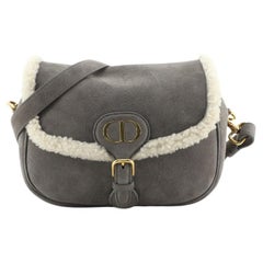 Christian Dior Sac à rabat Bobby Shearling Medium