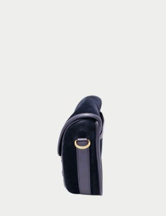 Christian Dior Bobby Navy Suede Shoulder Bag