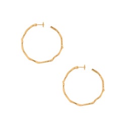 Christian Dior Bois De Rose Thorn Hoop Earrings