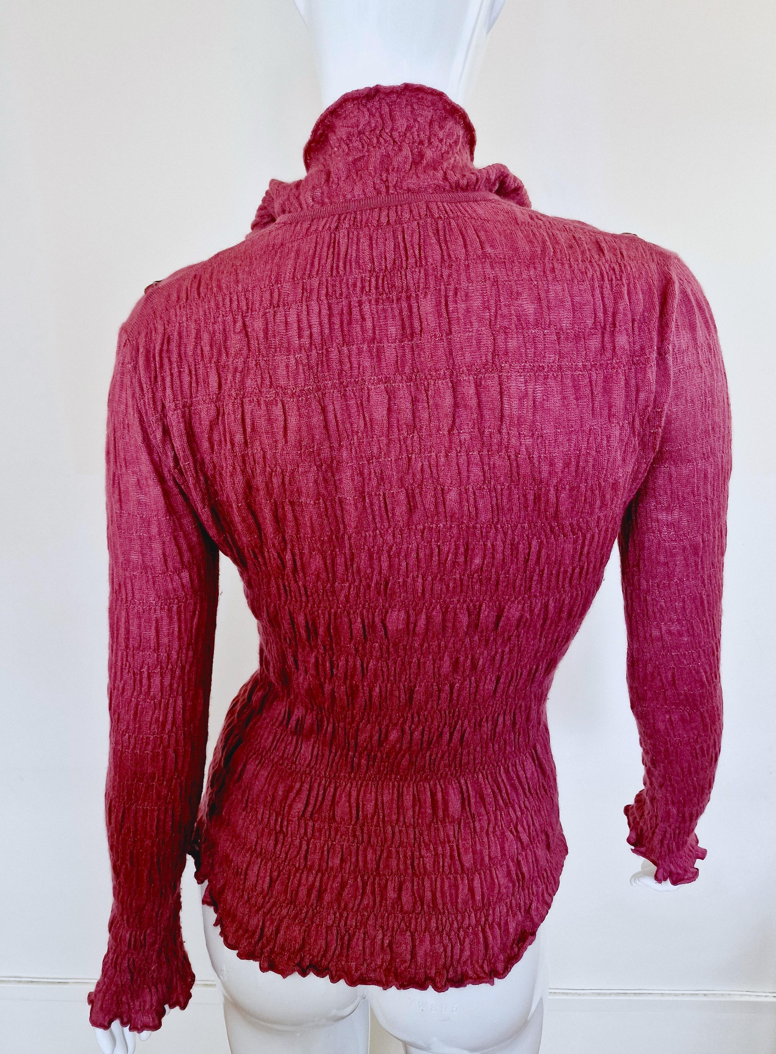 Christian Dior Bondage Straps Strap J'adore Cachmire Silk Sweater Shirt Tee Top  For Sale 7