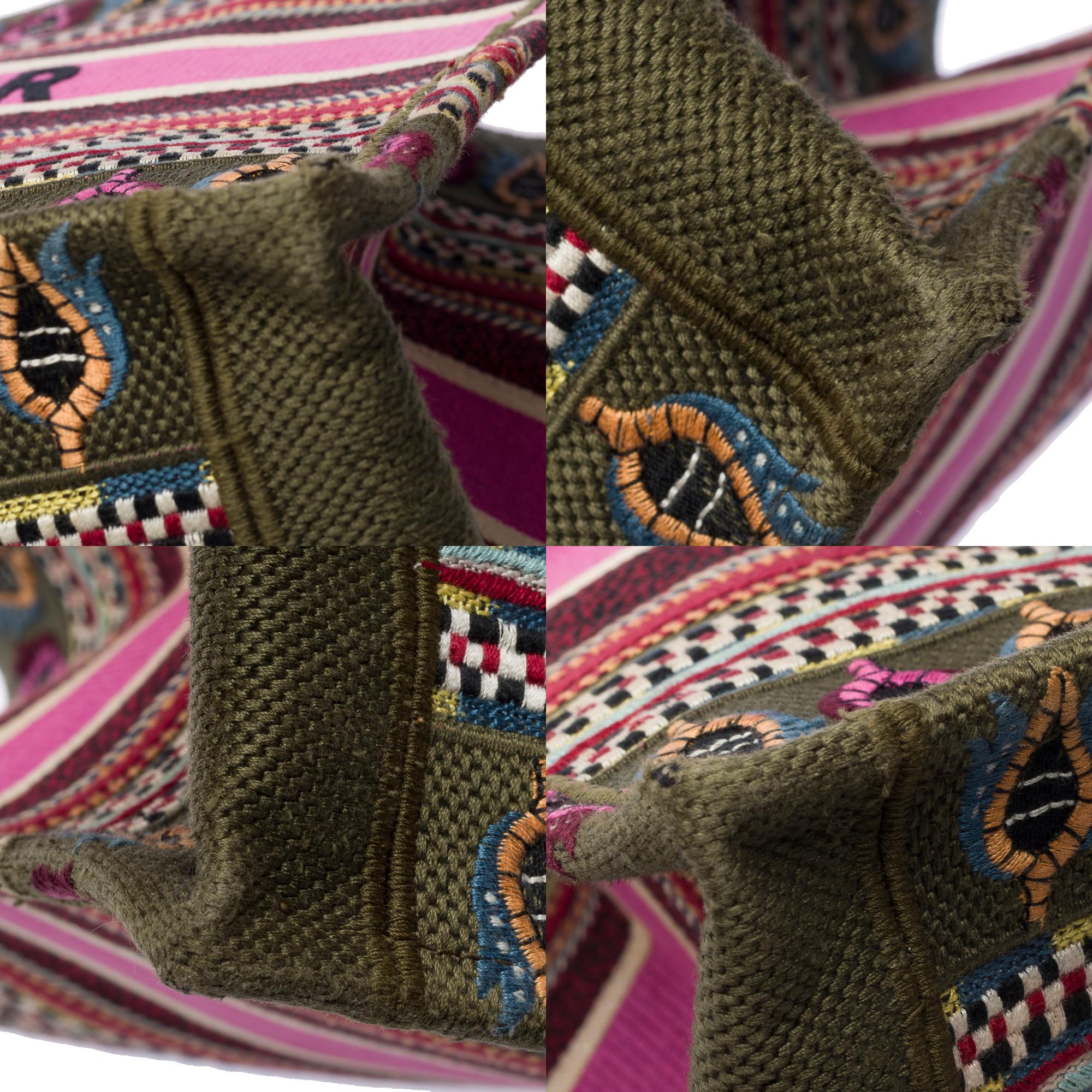 Christian Dior Book Tote bag in Multicolor canvas 6