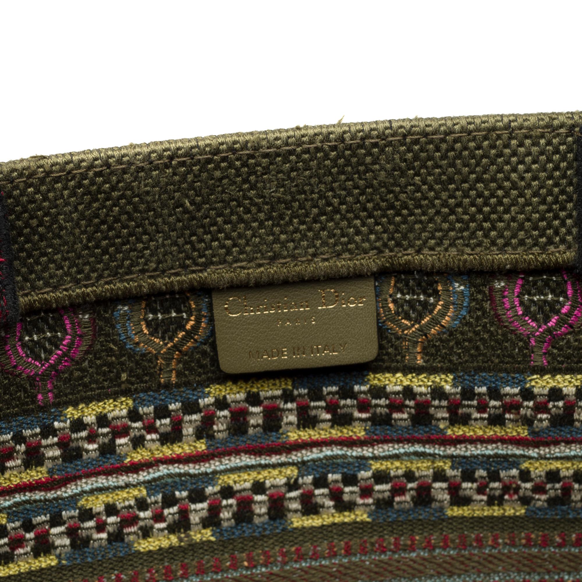 Christian Dior Book Tote bag in Multicolor canvas 1