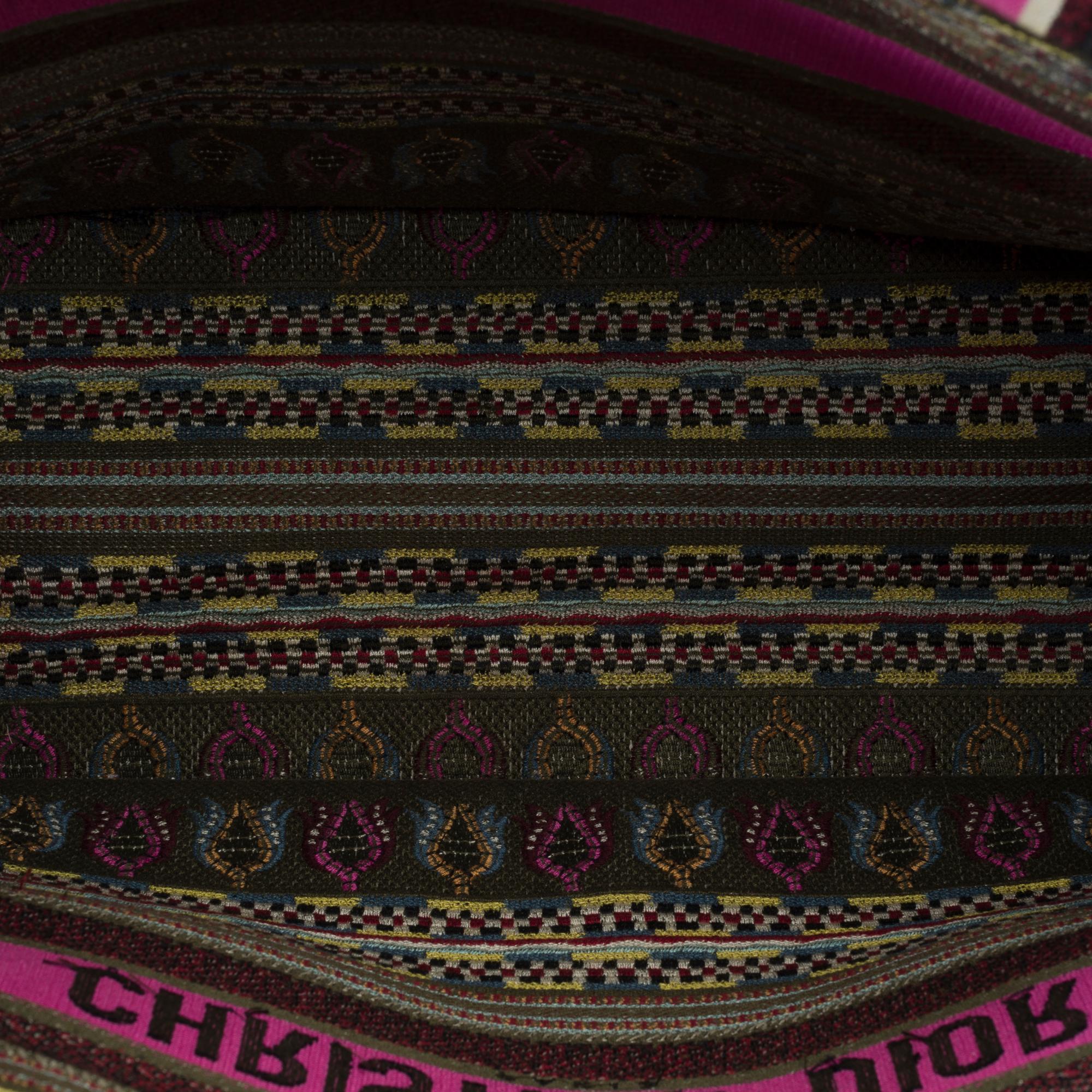 Christian Dior Book Tote bag in Multicolor canvas 3