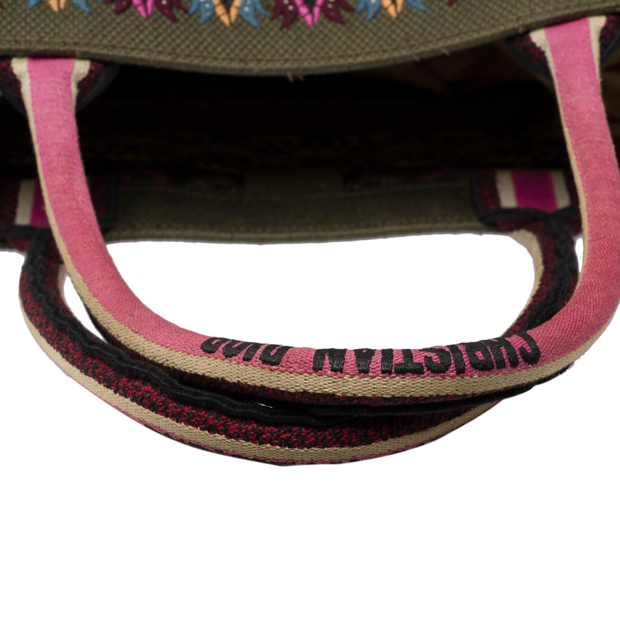 Christian Dior Book Tote bag in Multicolor canvas 4