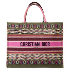 Christian Dior Book Tote bag in Multicolor canvas