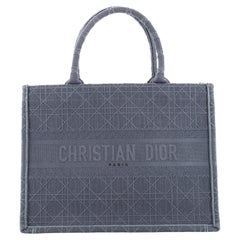 Christian Dior Book Fourre-tout Cannage en toile brodée petit modèle