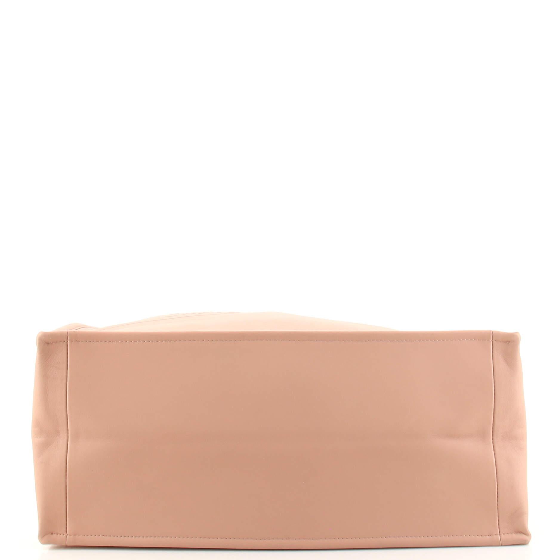 Christian Dior Book Tote Embossed Leather Large 1