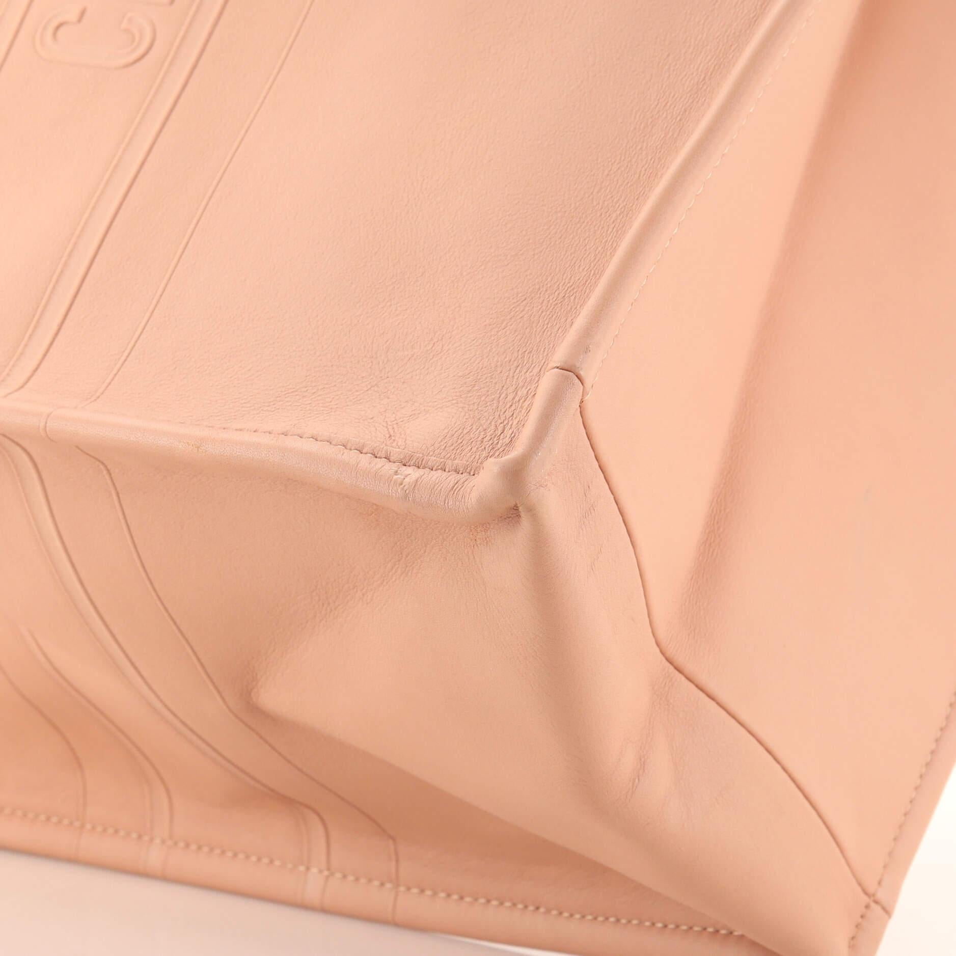 Christian Dior Book Tote Embossed Leather Large 2
