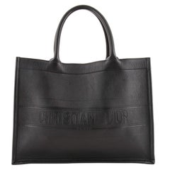 Christian Dior Book Tote Embossed Leather Medium
