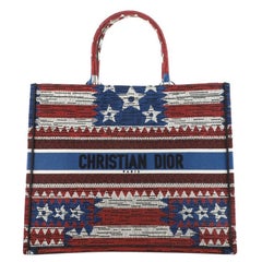 Christian Dior Book Tote Embroidered Canvas