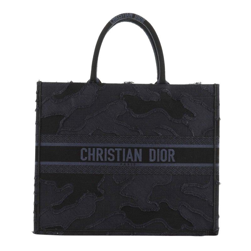 dior book tote bag in embroidered canvas