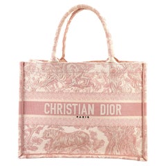 Christian Dior Book Tote Embroidered Canvas Medium