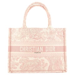 Christian Dior Book Tote Cannage Embroidered Canvas Small at 1stDibs