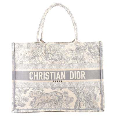 Dior White Cannage Leather Large Lady Dior Tote For Sale at 1stDibs