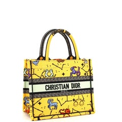 Christian Dior Book Tote Embroidered Canvas Small