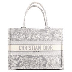 Christian Dior Book Tote Embroidered Canvas Small
