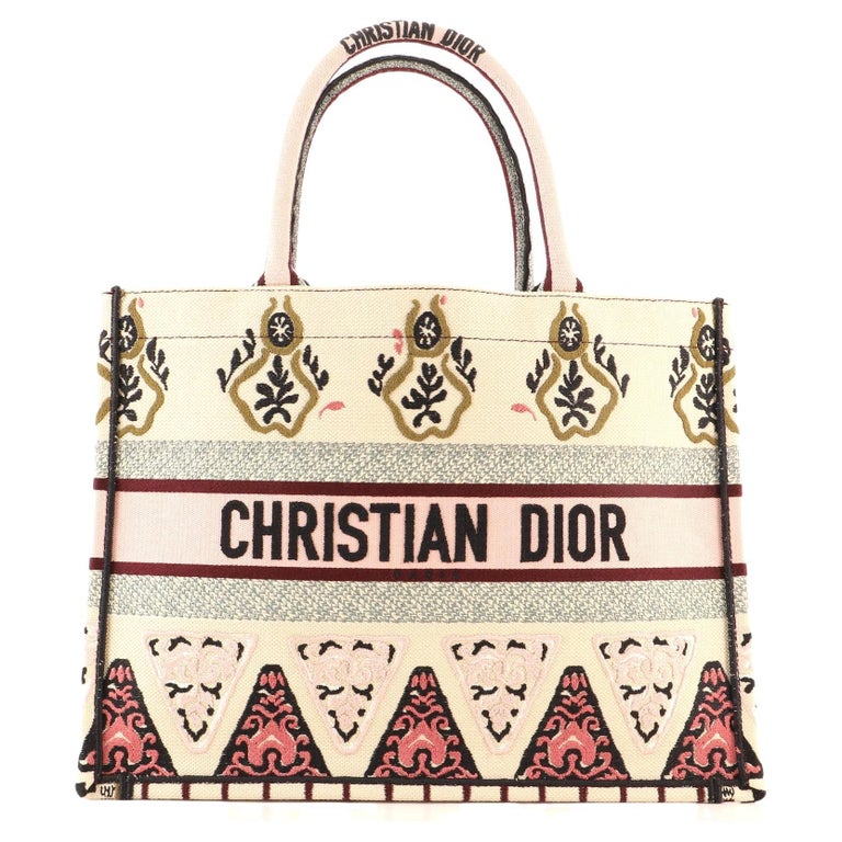Christian Dior Book Tote Embroidered Canvas Small at 1stDibs | 19-ma-3473  dior, hot pink dior book tote, christian dior constellation bag