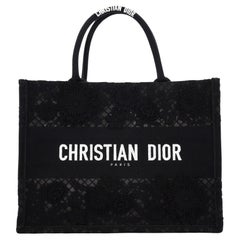 dior lace book tote Christian Dior Book Tote Embroidered Lace Medium