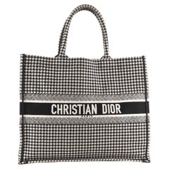 Christian Dior Book Fourre-tout Toile pied-de-poule grand format
