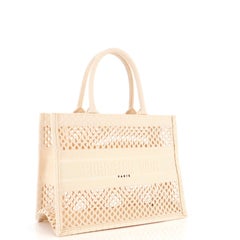 Christian Dior Book Tote Mesh Canvas Medium