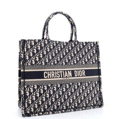 Christian Dior Book Tote Oblique Canvas Large