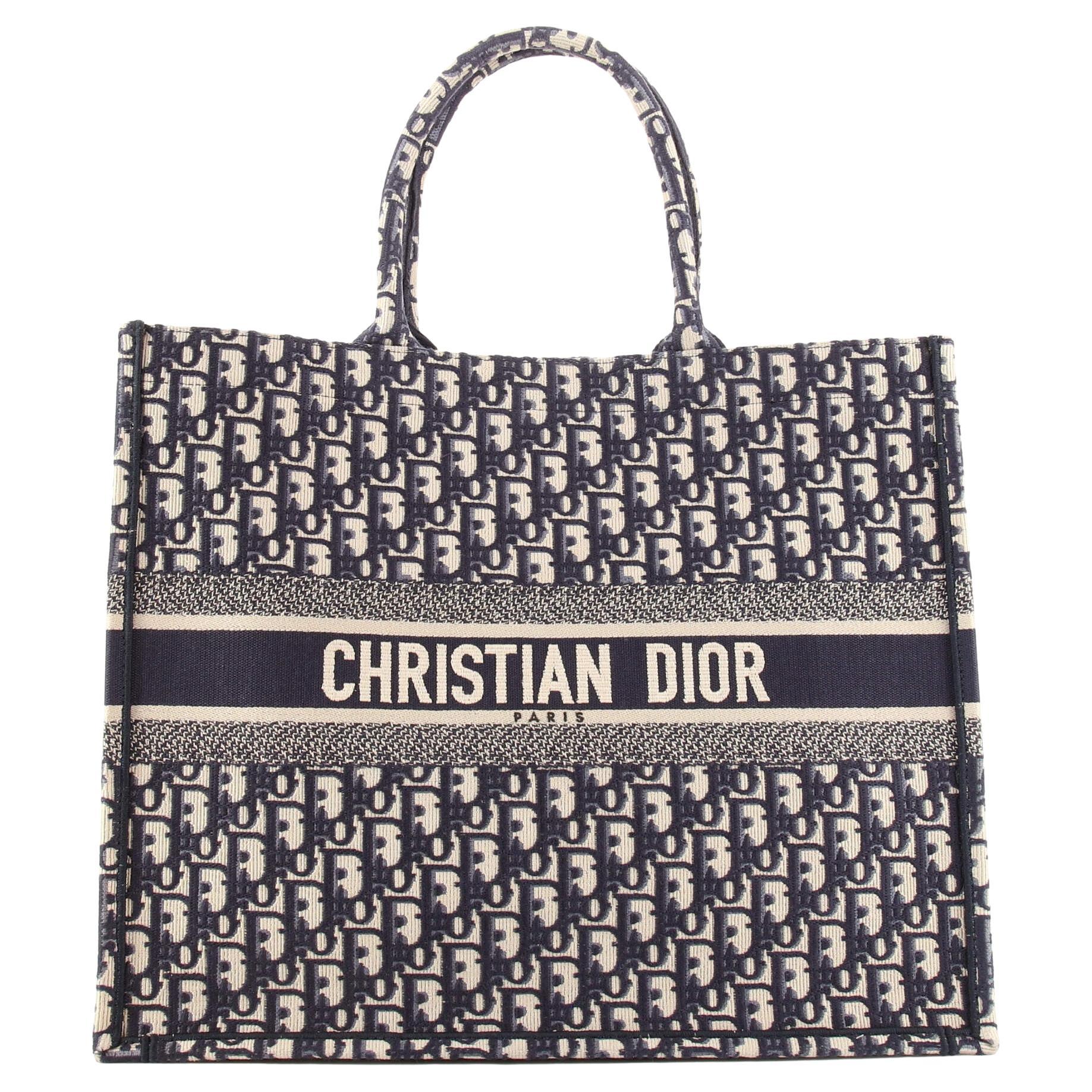 Dior Black Cannage Nylon Medium Lady Dior Tote At 1stDibs