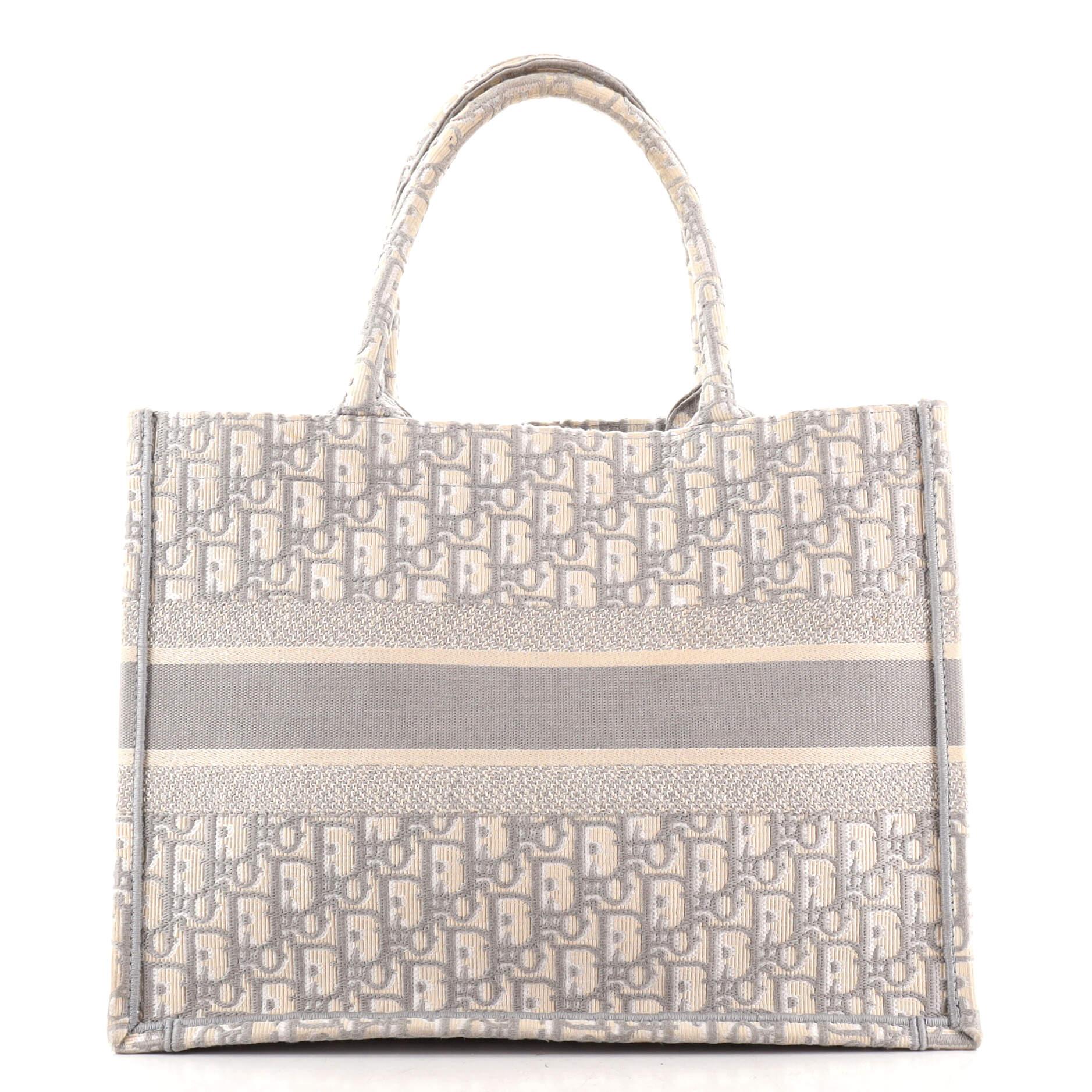 dior grey tote bag