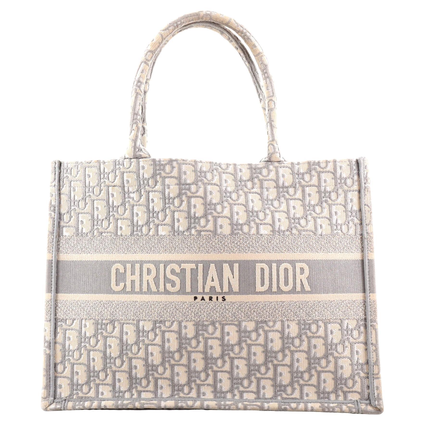 Christian Dior Book Tote Oblique Canvas Small at 1stDibs