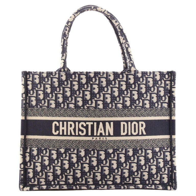 Christian Dior Book Tote Oblique Canvas Medium For Sale at 1stDibs
