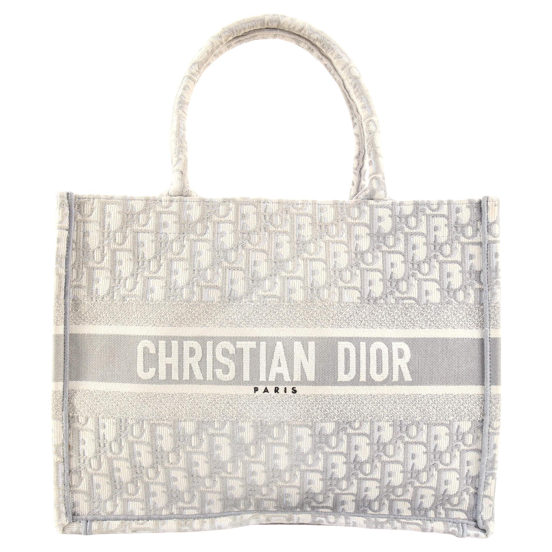 Christian Dior Book Tote Oblique Canvas Medium For Sale at 1stDibs