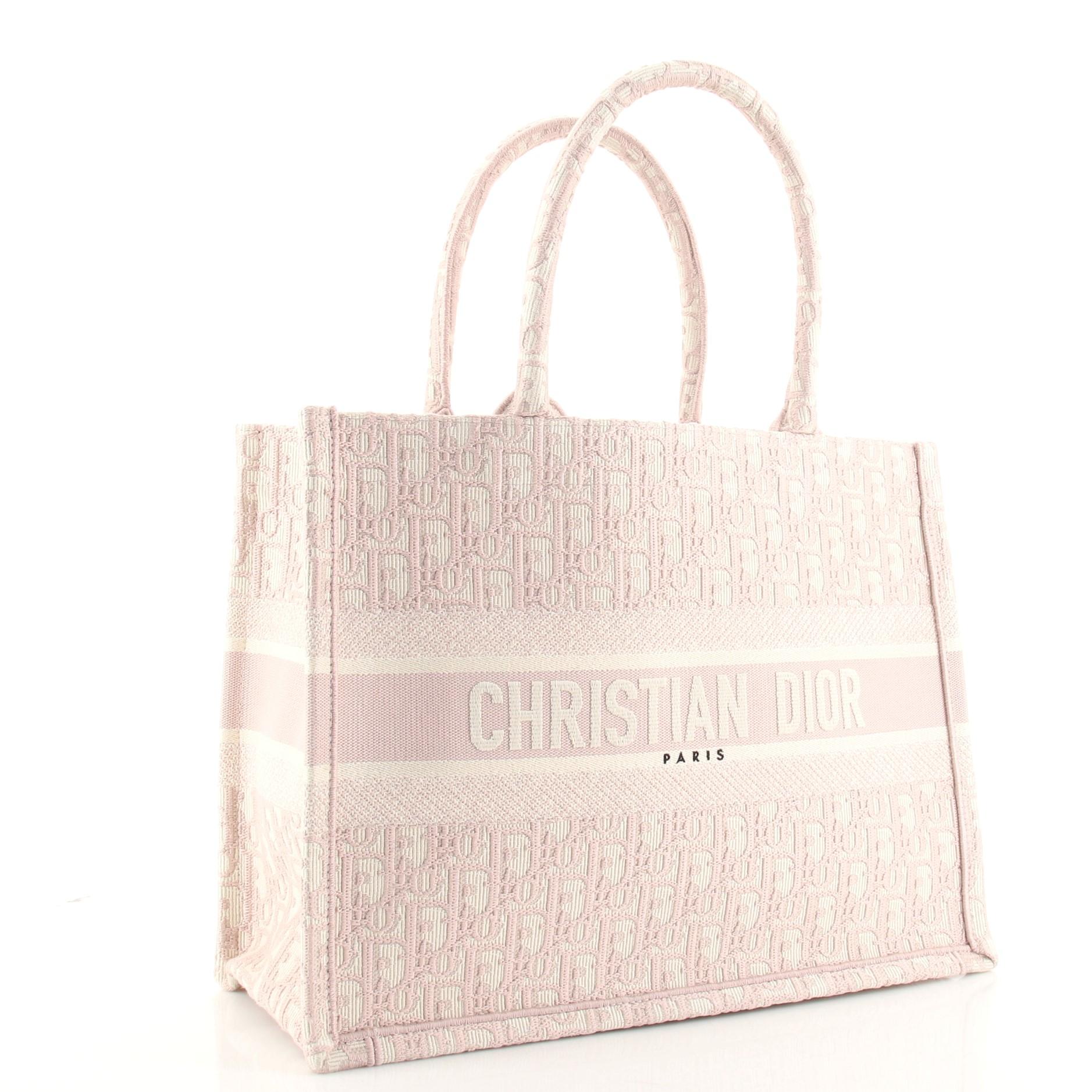 Christian Dior Buch-Tasche aus schwerem Segeltuch, Christian Dior (Beige)