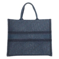 Christian Dior Book Tote Oblique Denim