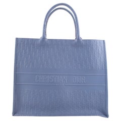 Christian Dior Book Tote Oblique Embossed Calfskin Large